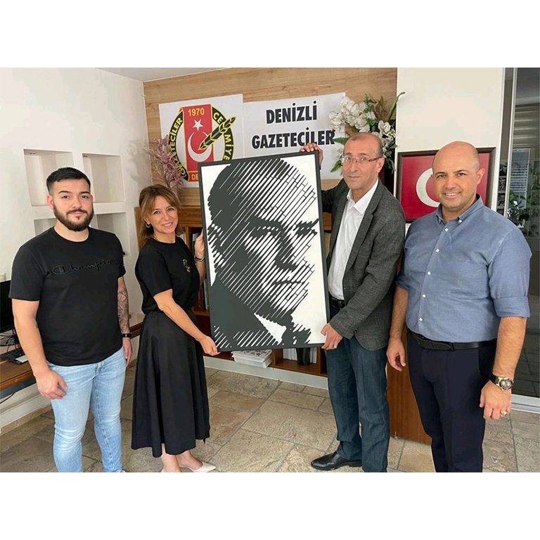 Askon Demir, Denizli Gazeteciler Cemiyeti Başkanı Sayın Osman Nuri Boyacı'ya Ziyarette Bulundu
