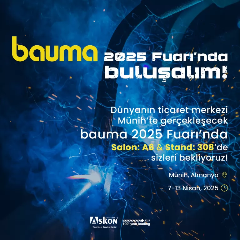 Askon Demir Çelik, Bauma 2025 Fuarı’nda Yerini Alıyor