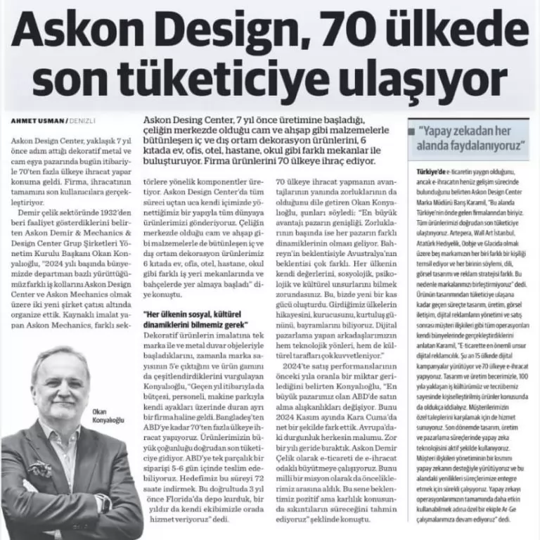 Okan Konyalıoğlu’ndan Küresel Yayılım Değerlendirmesi